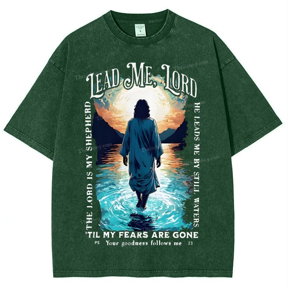 Lead Me Lord Snowflake Vintage Washed T-Shirt