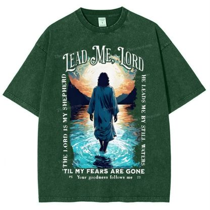 Lead Me Lord Snowflake Vintage Washed T-Shirt