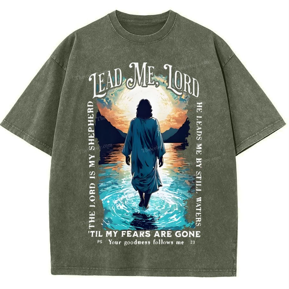 Lead Me Lord Snowflake Vintage Washed T-Shirt