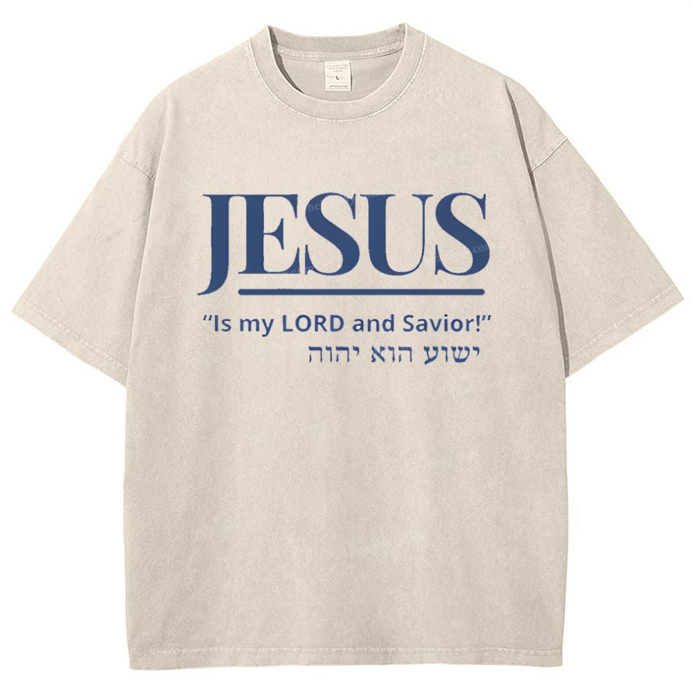 Jesus Snowflake Vintage Washed T-Shirt
