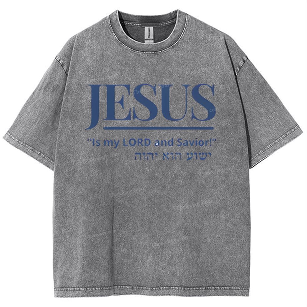 Jesus Snowflake Vintage Washed T-Shirt