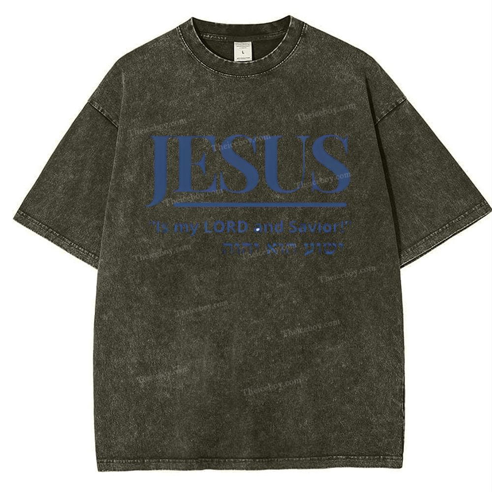 Jesus Snowflake Vintage Washed T-Shirt