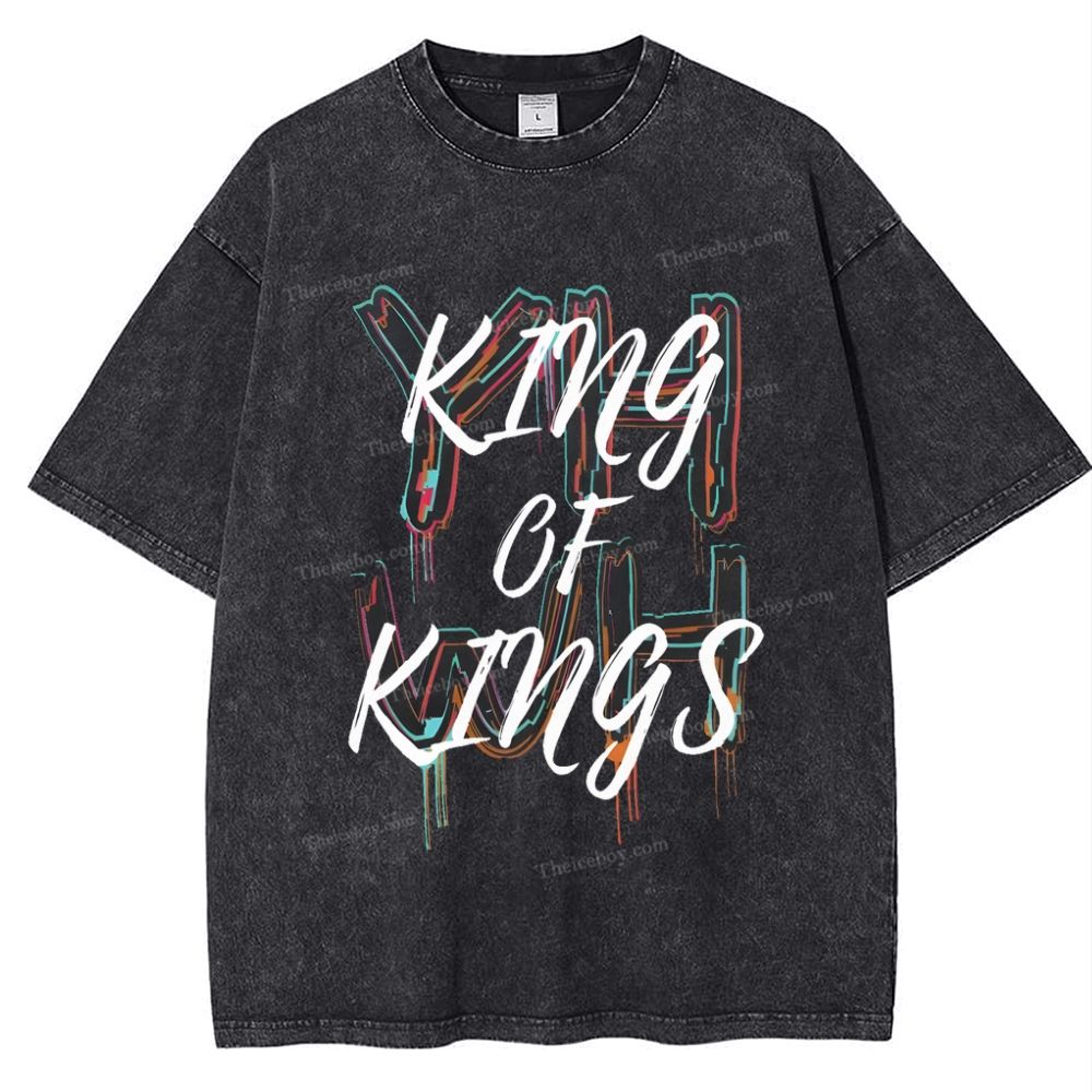 King Of Kings Snowflake Vintage Washed T-Shirt