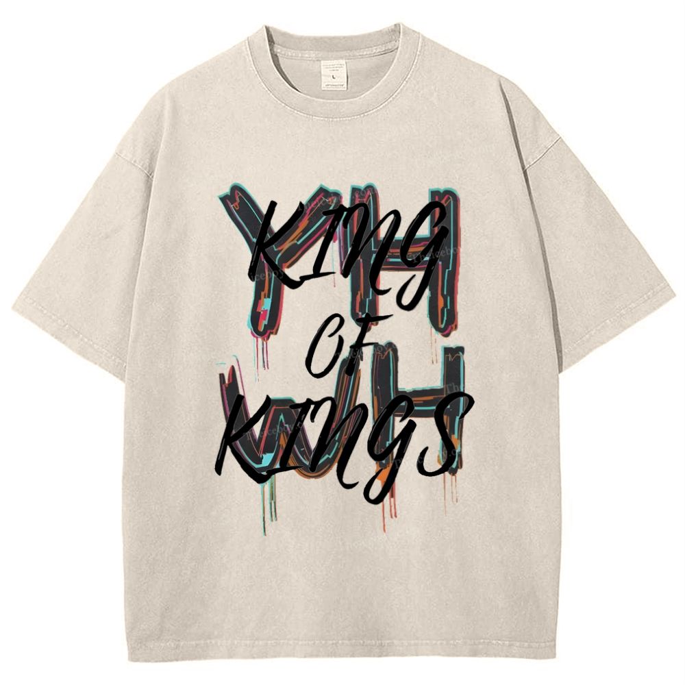 King Of Kings Snowflake Vintage Washed T-Shirt