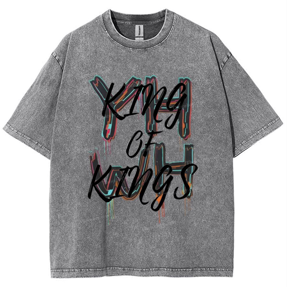 King Of Kings Snowflake Vintage Washed T-Shirt