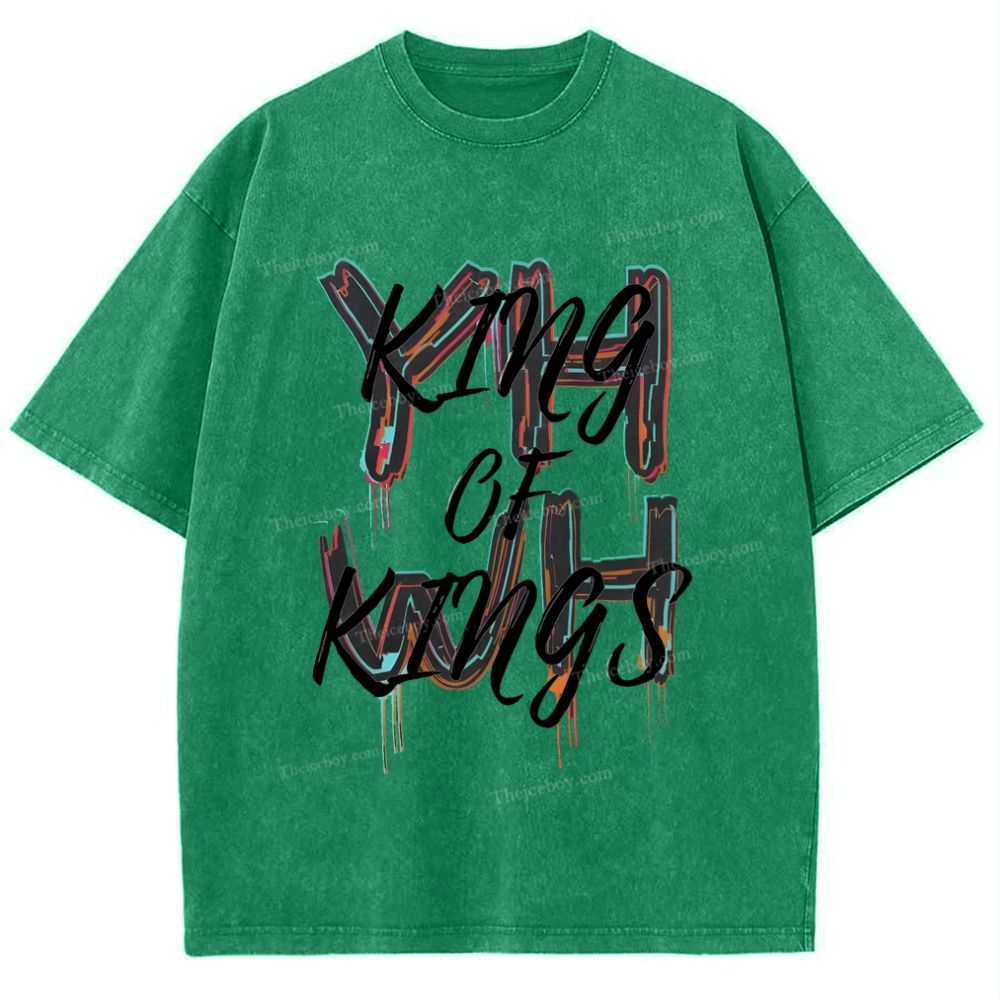 King Of Kings Snowflake Vintage Washed T-Shirt