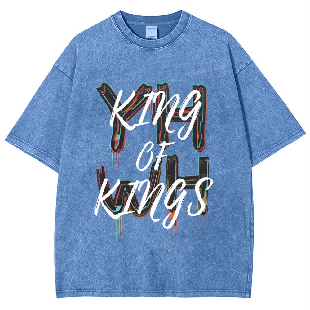King Of Kings Snowflake Vintage Washed T-Shirt