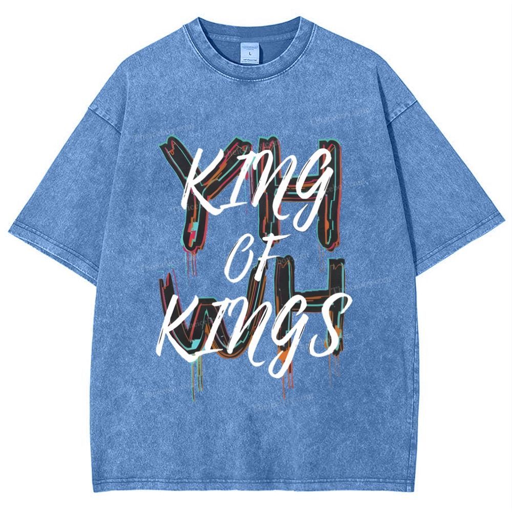 King Of Kings Snowflake Vintage Washed T-Shirt