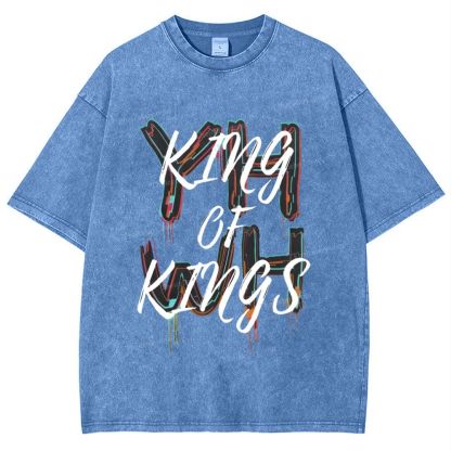 King Of Kings Snowflake Vintage Washed T-Shirt