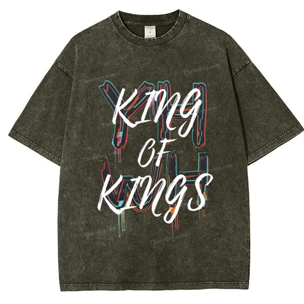 King Of Kings Snowflake Vintage Washed T-Shirt