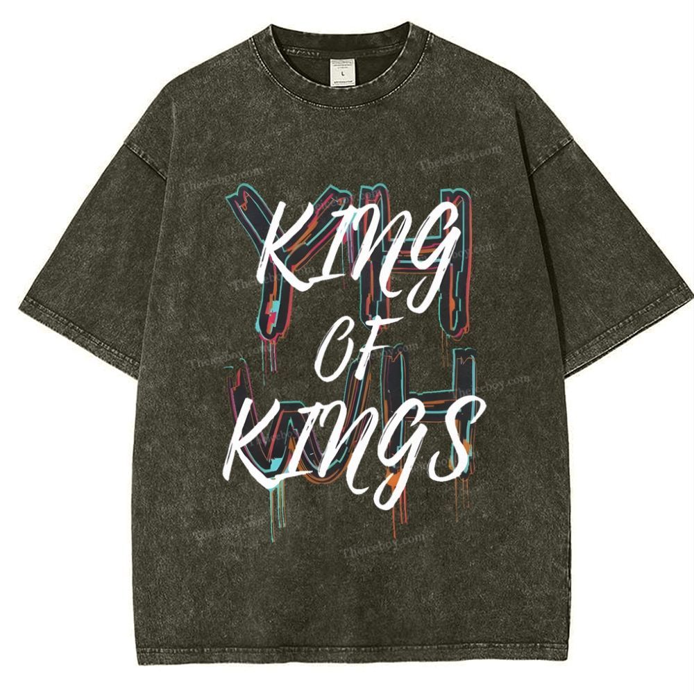 King Of Kings Snowflake Vintage Washed T-Shirt