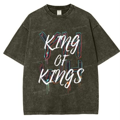 King Of Kings Snowflake Vintage Washed T-Shirt