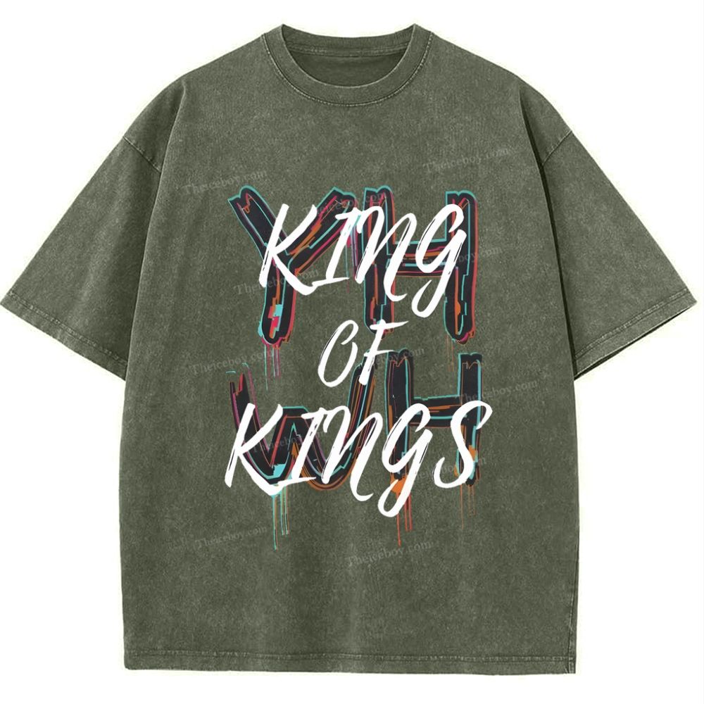 King Of Kings Snowflake Vintage Washed T-Shirt