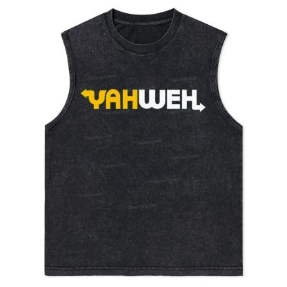YAHWEH Christian Snowflake Washed Vest