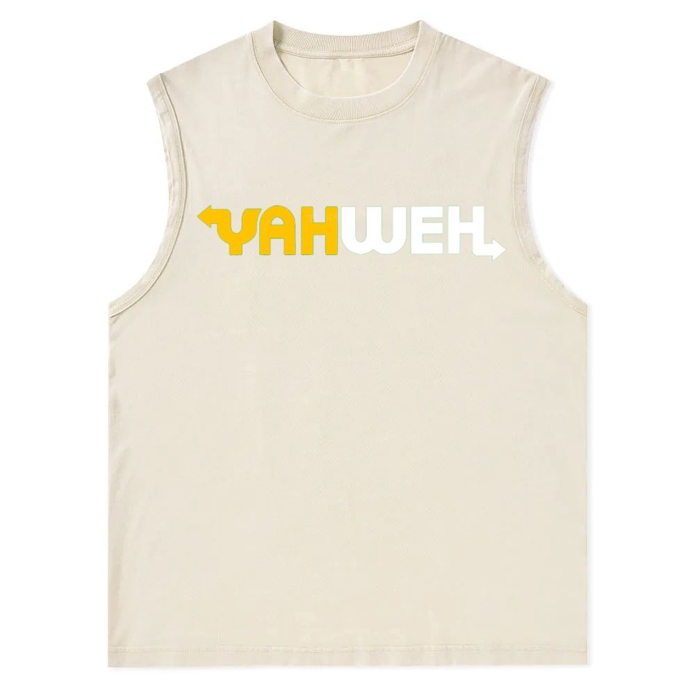 YAHWEH Christian Snowflake Washed Vest