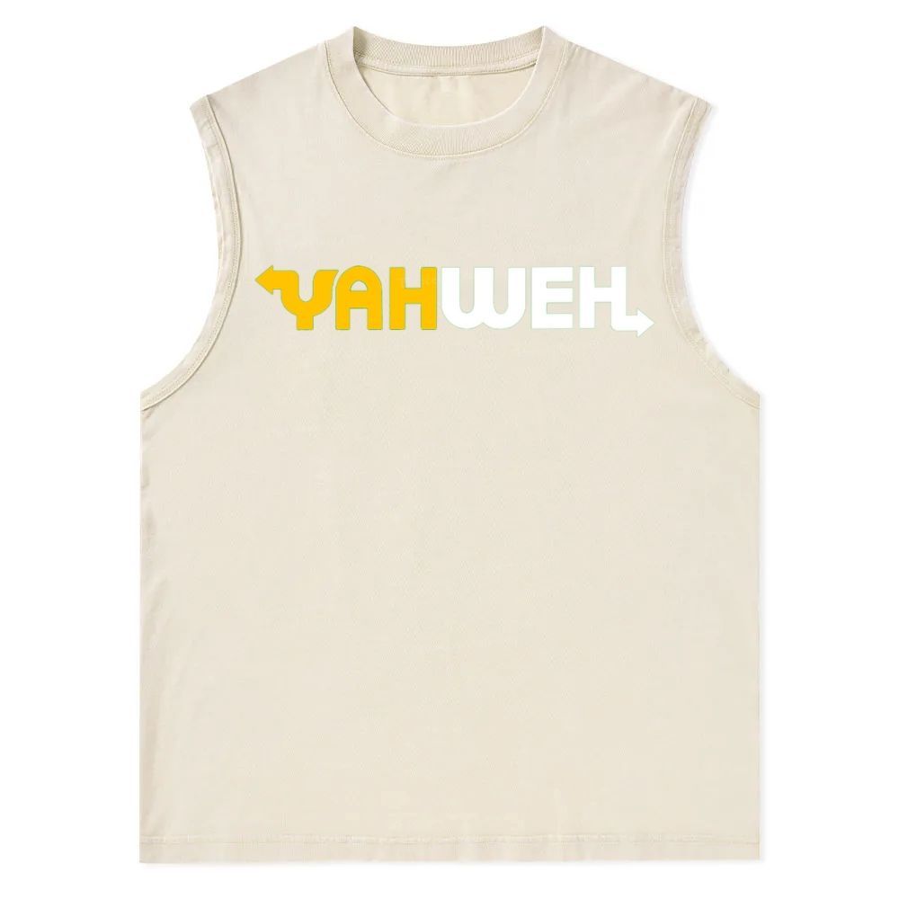 YAHWEH Christian Snowflake Washed Vest