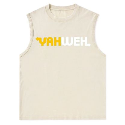 YAHWEH Christian Snowflake Washed Vest
