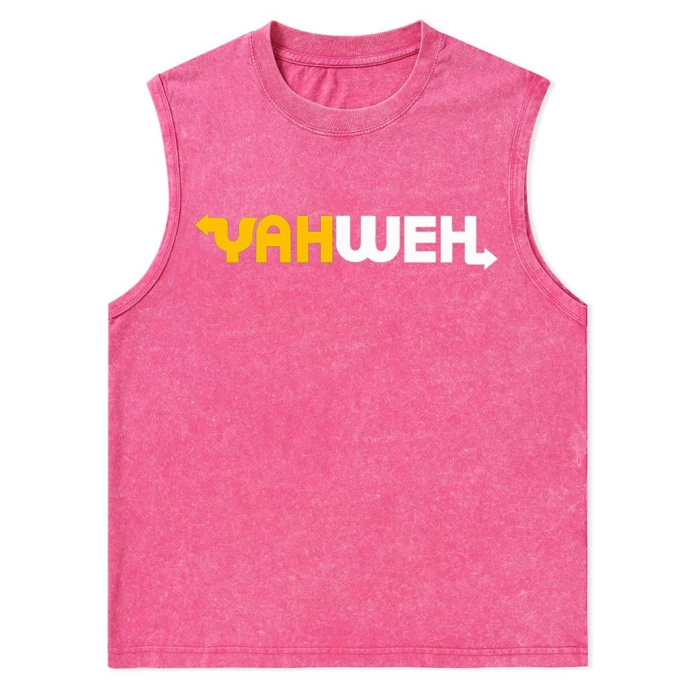 YAHWEH Christian Snowflake Washed Vest
