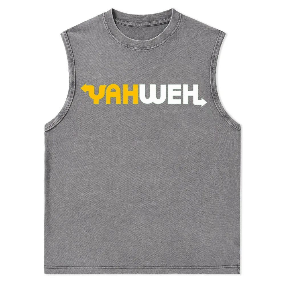 YAHWEH Christian Snowflake Washed Vest