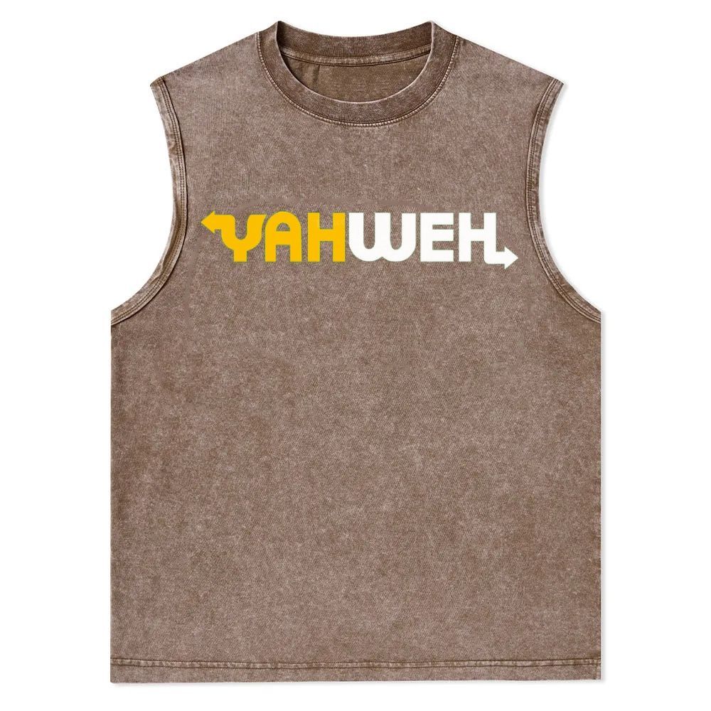 YAHWEH Christian Snowflake Washed Vest