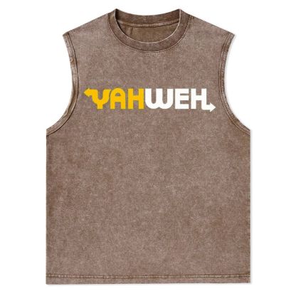 YAHWEH Christian Snowflake Washed Vest