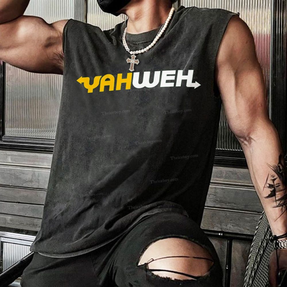 YAHWEH Christian Snowflake Washed Vest