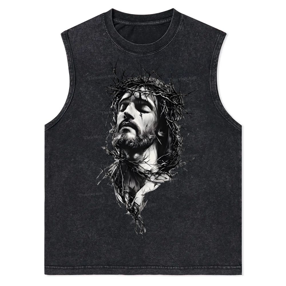 Forgiveness Of Sins The Grace of Jesus Christian Snowflake Washed Vest