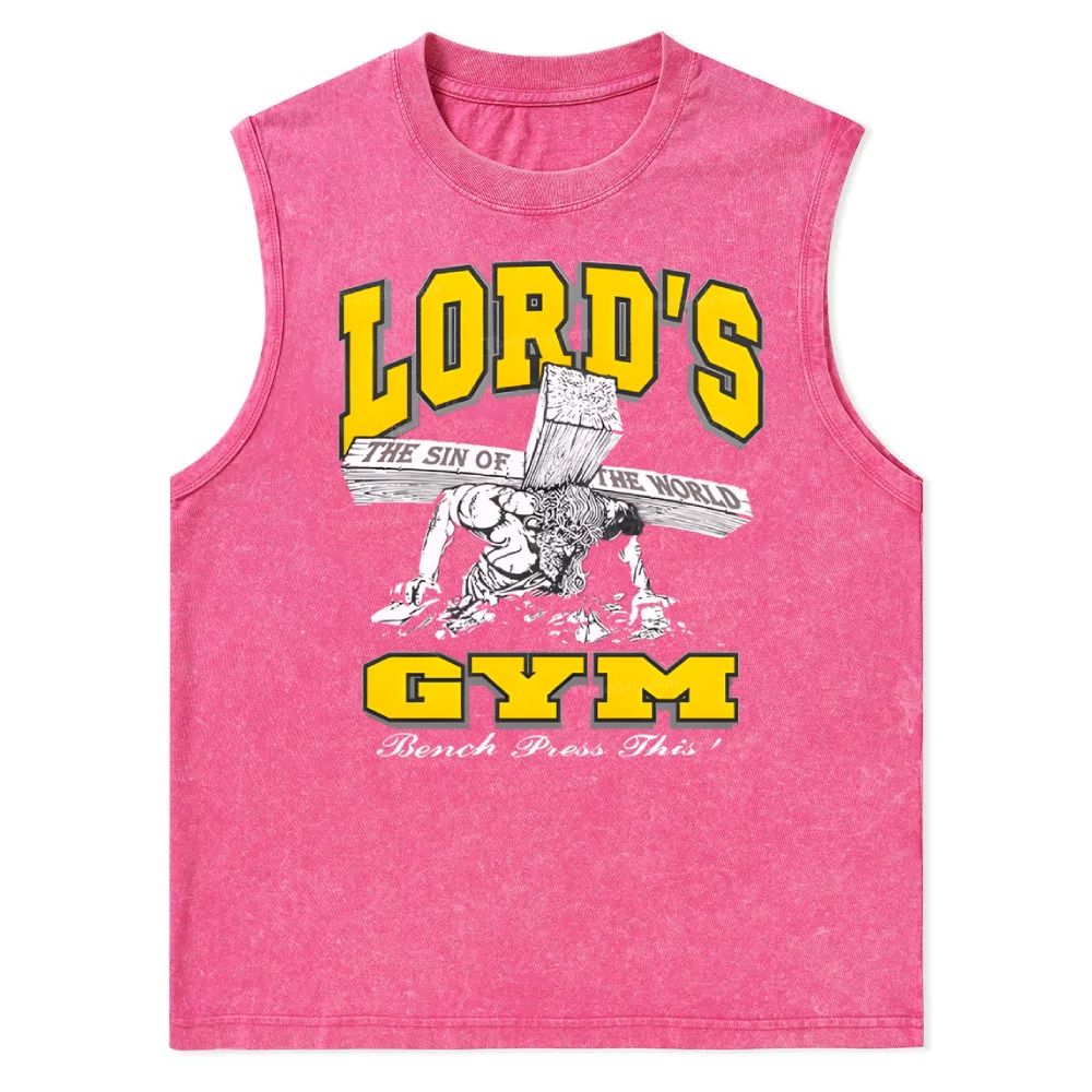 Lords The Sin Of The World Christian Snowflake Washed Vest