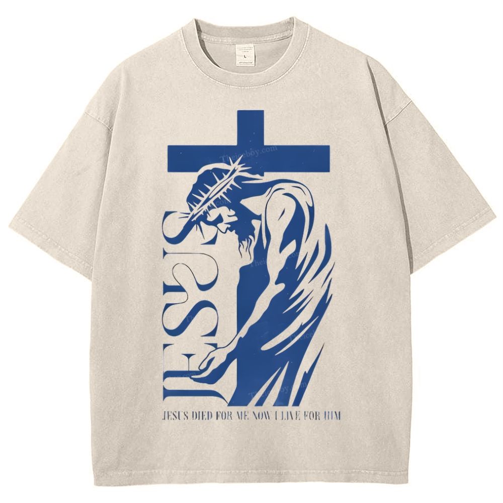 Jesus Died For Me Snowflake Vintage Cotton T-Shirt