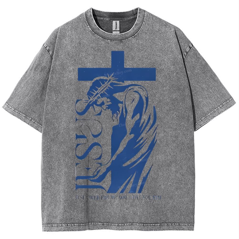 Jesus Died For Me Snowflake Vintage Cotton T-Shirt