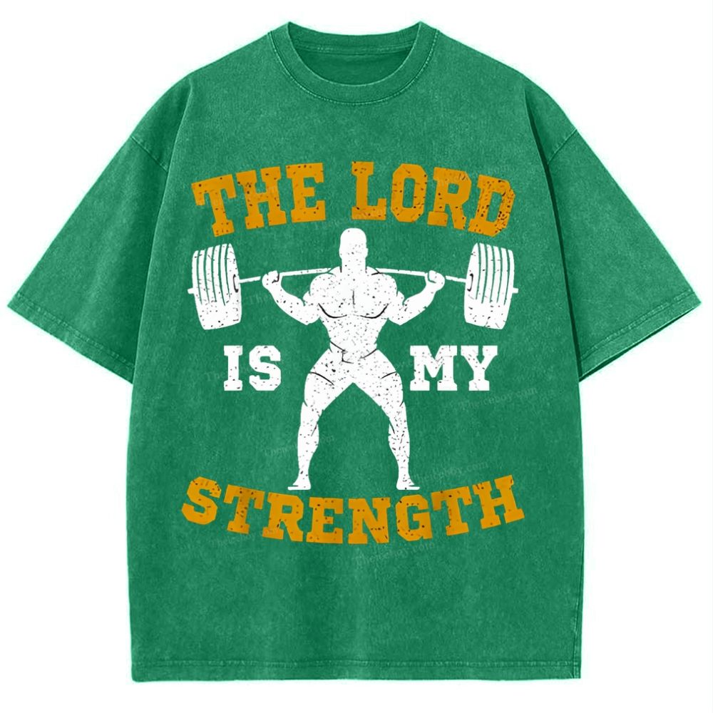 The Lord Is My Strength Snowflake Vintage Cotton T-Shirt