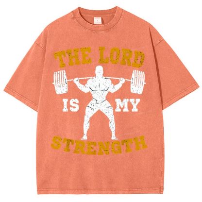 The Lord Is My Strength Snowflake Vintage Cotton T-Shirt