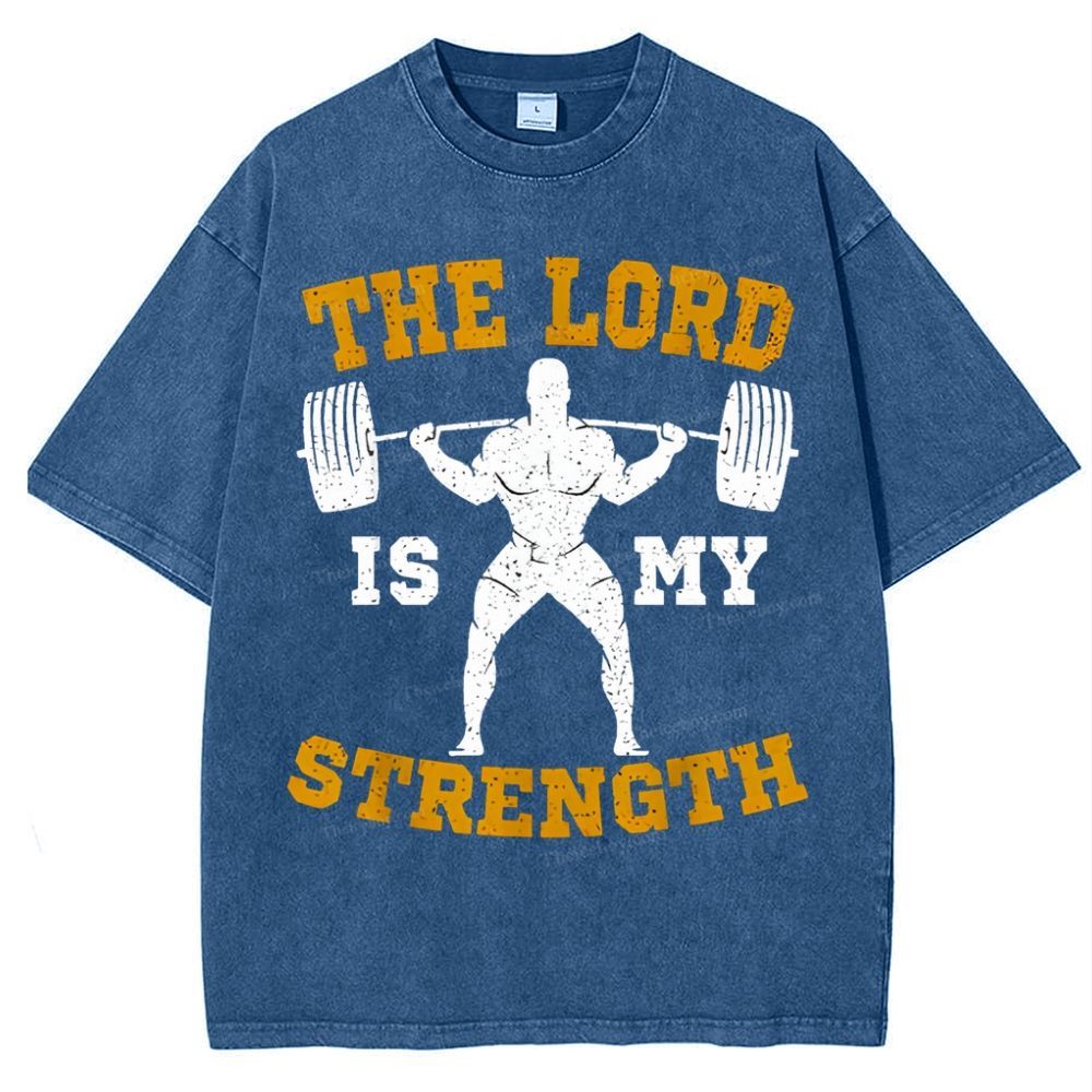The Lord Is My Strength Snowflake Vintage Cotton T-Shirt