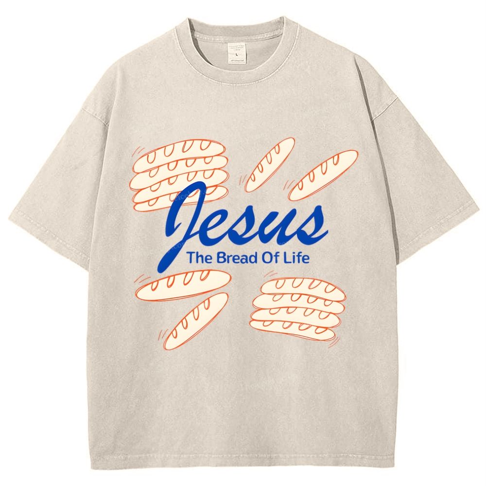 Jesus The Bread Of Life Snowflake Vintage Washed T-Shirt