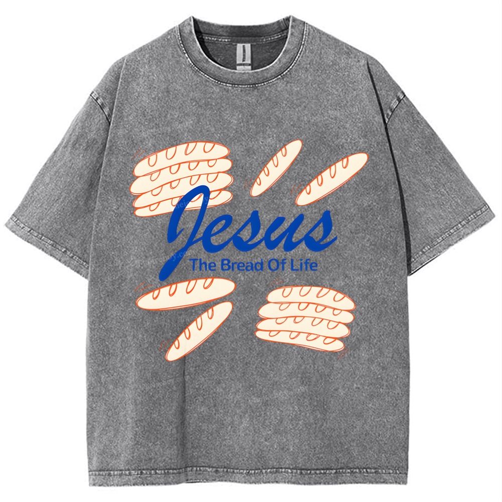 Jesus The Bread Of Life Snowflake Vintage Washed T-Shirt