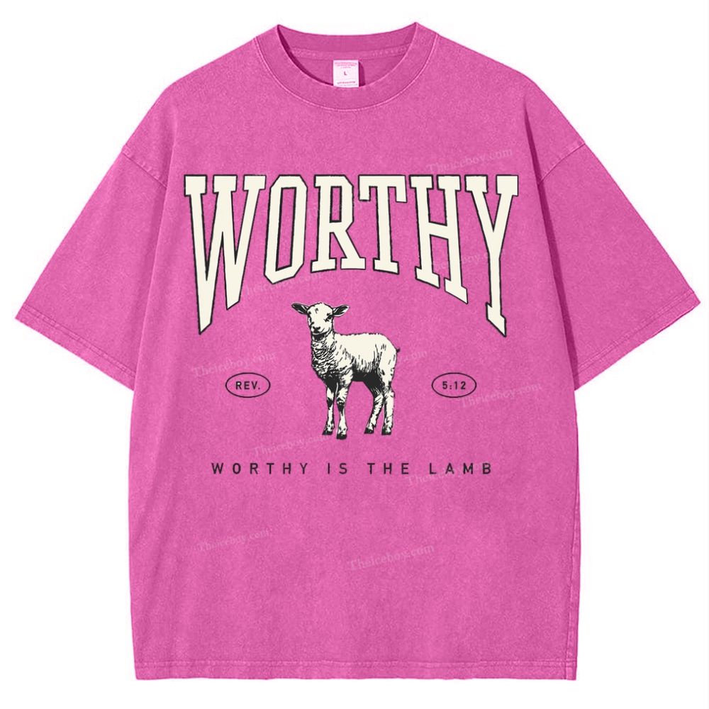 Worthy Is The Lamb Snowflake Vintage Washed T-Shirt