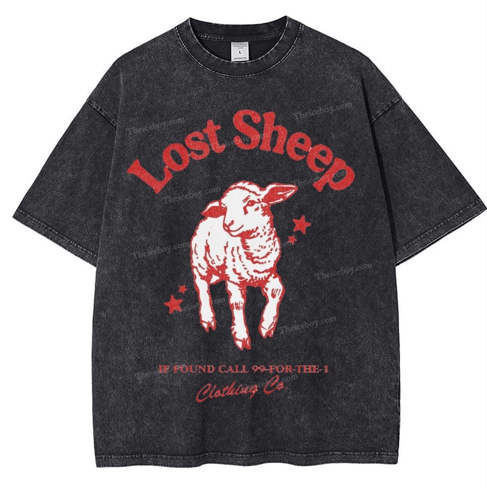 Lost Sheep Snowflake Vintage Washed T-Shirt