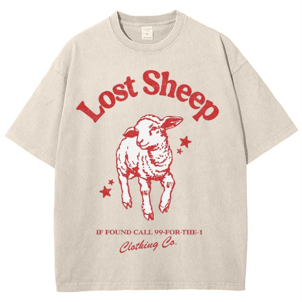 Lost Sheep Snowflake Vintage Washed T-Shirt