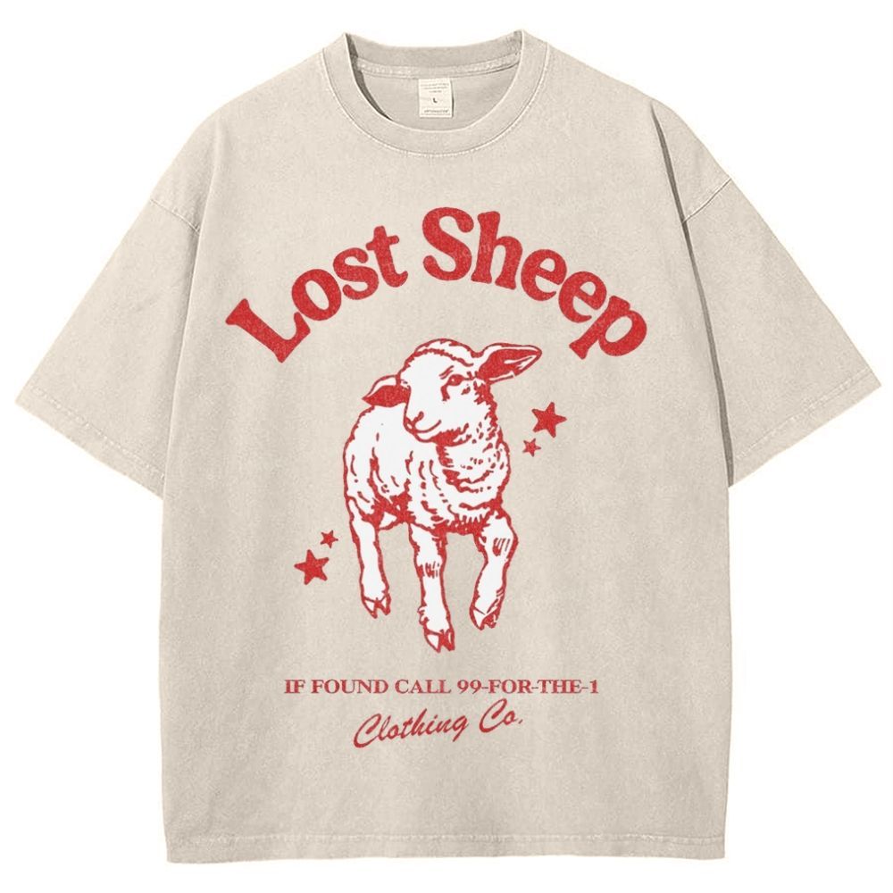 Lost Sheep Snowflake Vintage Washed T-Shirt