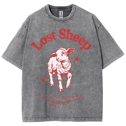 Lost Sheep Snowflake Vintage Washed T-Shirt