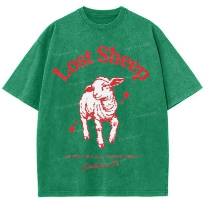 Lost Sheep Snowflake Vintage Washed T-Shirt