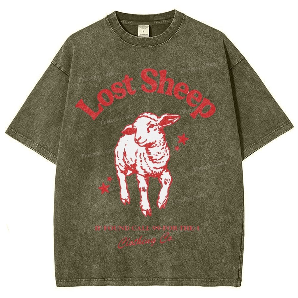 Lost Sheep Snowflake Vintage Washed T-Shirt