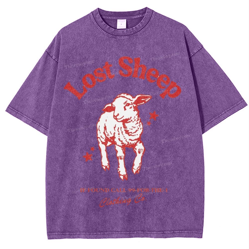 Lost Sheep Snowflake Vintage Washed T-Shirt