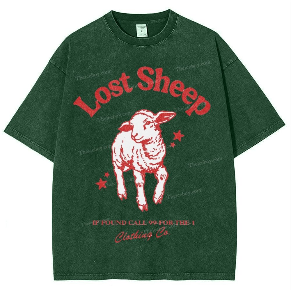 Lost Sheep Snowflake Vintage Washed T-Shirt