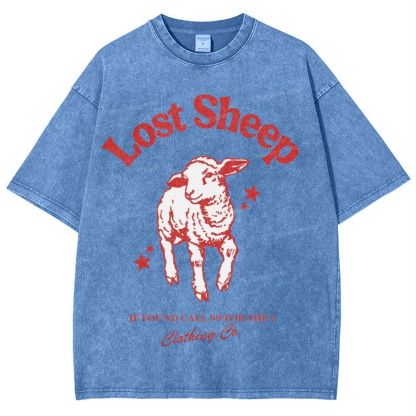 Lost Sheep Snowflake Vintage Washed T-Shirt