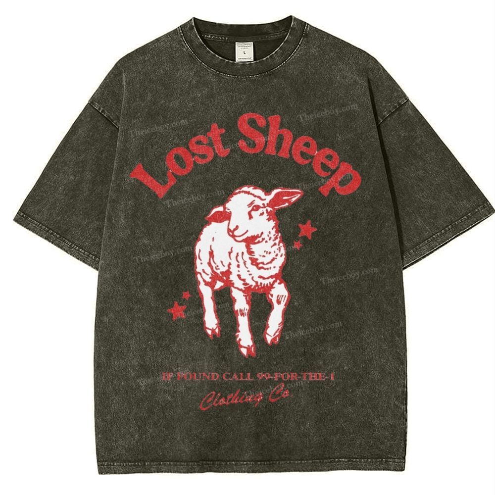 Lost Sheep Snowflake Vintage Washed T-Shirt