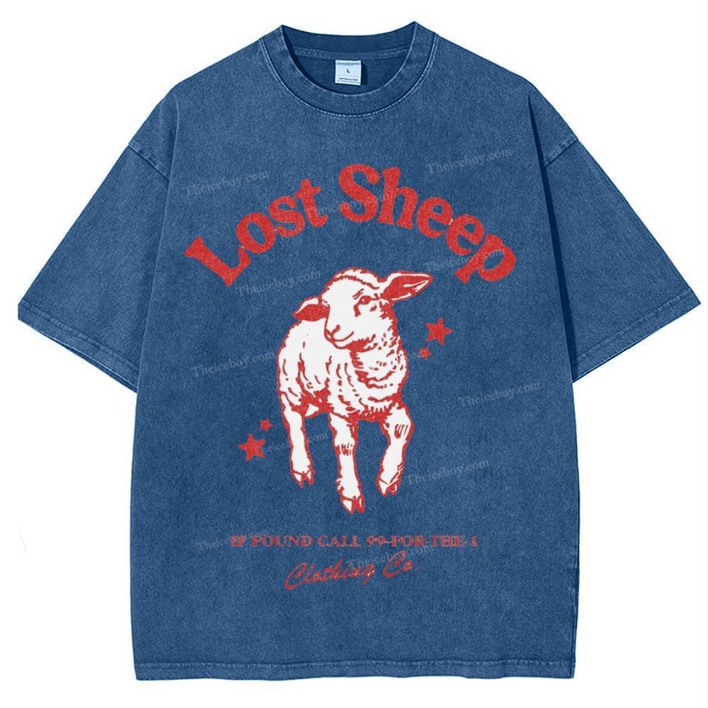 Lost Sheep Snowflake Vintage Washed T-Shirt