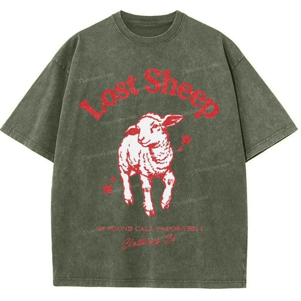 Lost Sheep Snowflake Vintage Washed T-Shirt