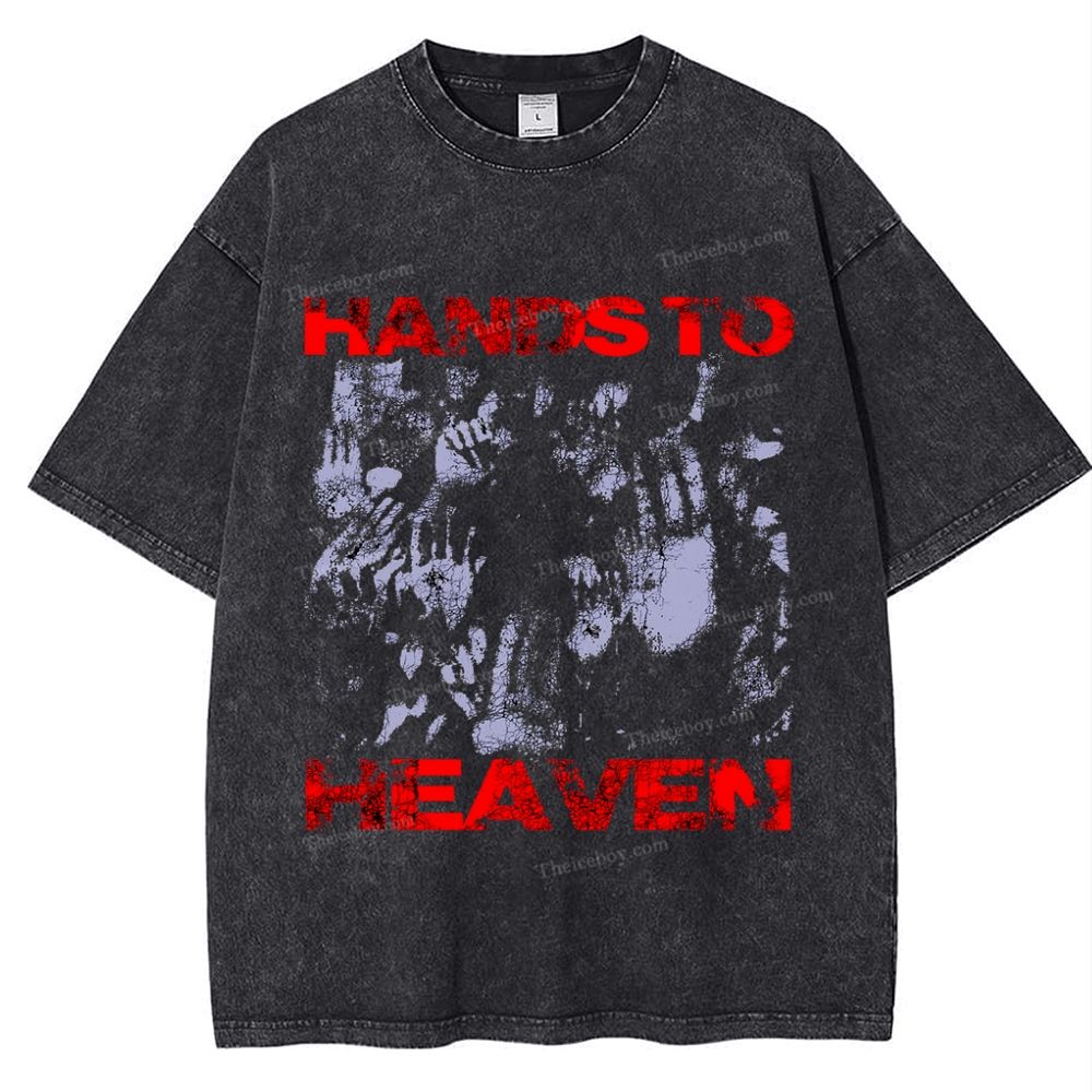 Hands To Heaven Snowflake Vintage Washed T-Shirt
