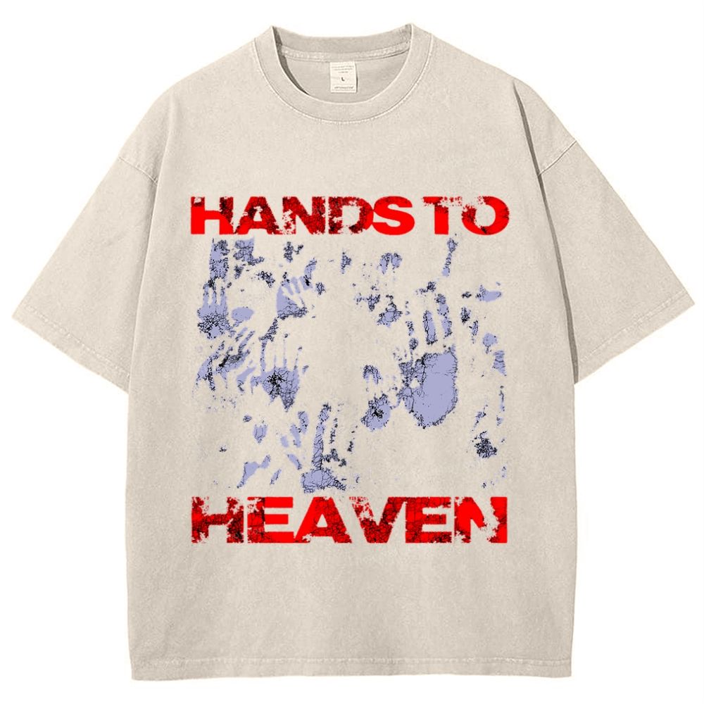 Hands To Heaven Snowflake Vintage Washed T-Shirt